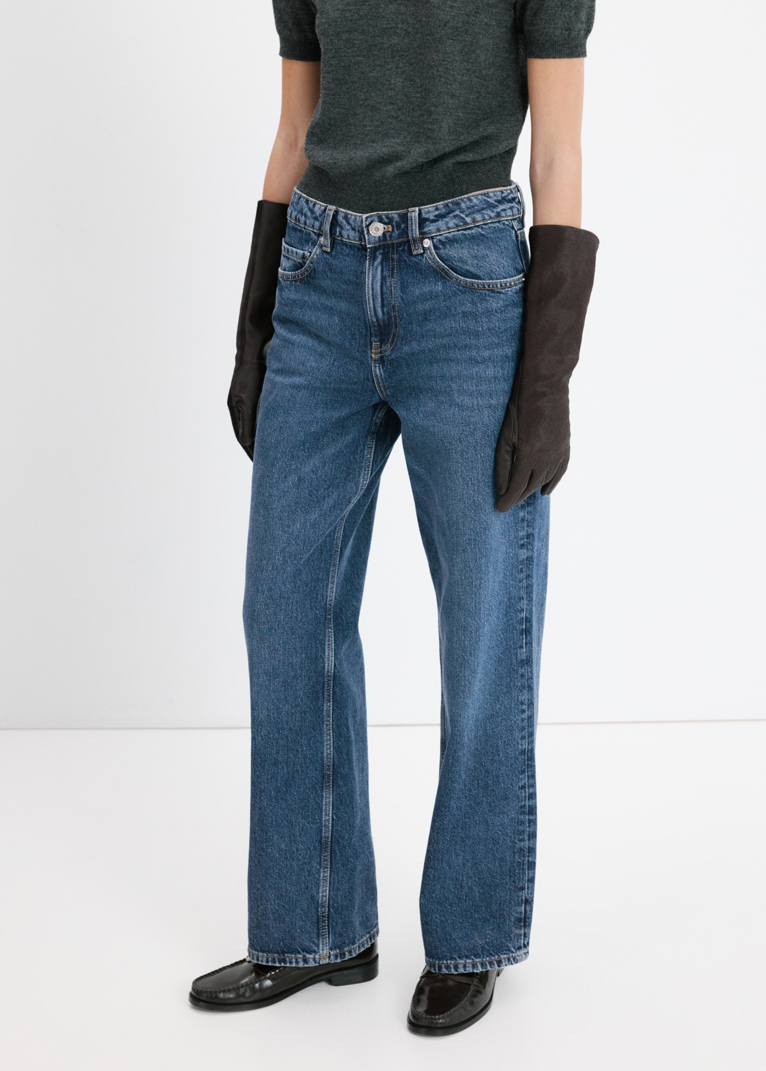 Straight Low-Waist Jeans - Women | Mango United Kingdom