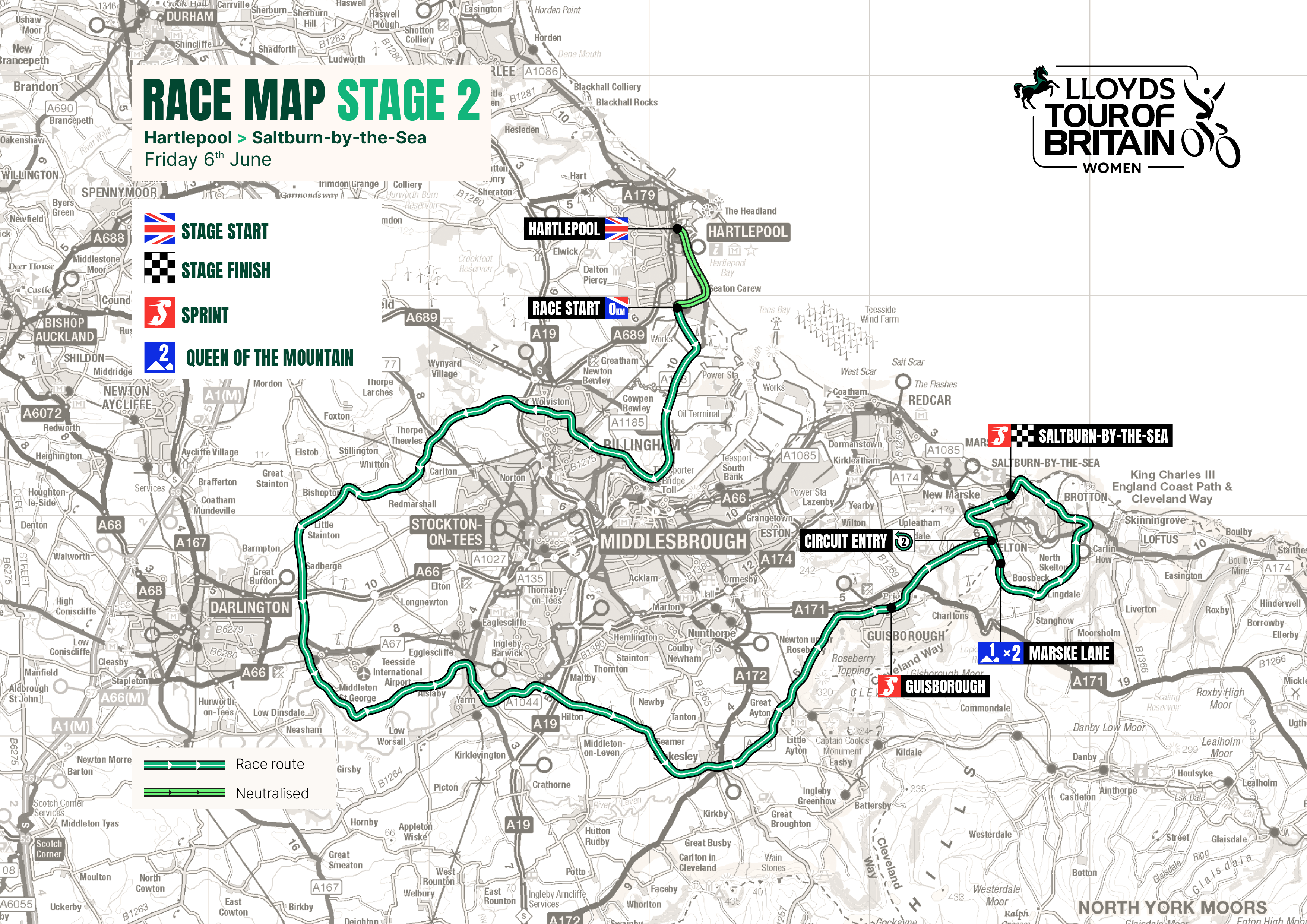 Tour of Britain Women 2025 stage 2