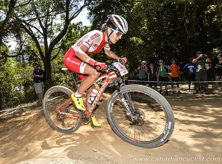 Maja Wloszczowska suffered a mechanical and a crash