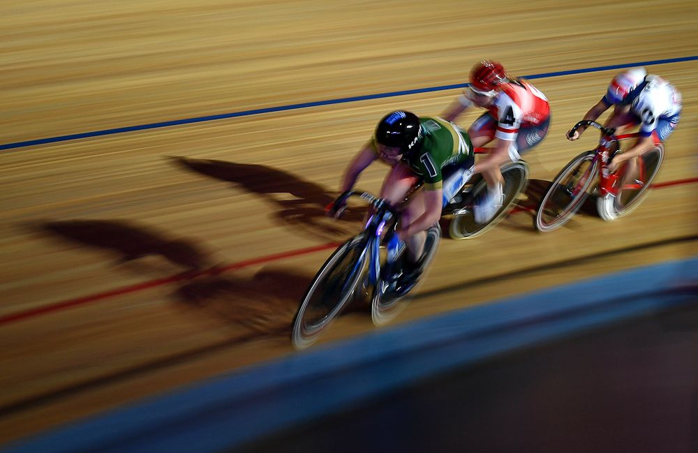 Katie Archibald of Great Britain competes in the Womens Elimination Race on day four of the London Six Day