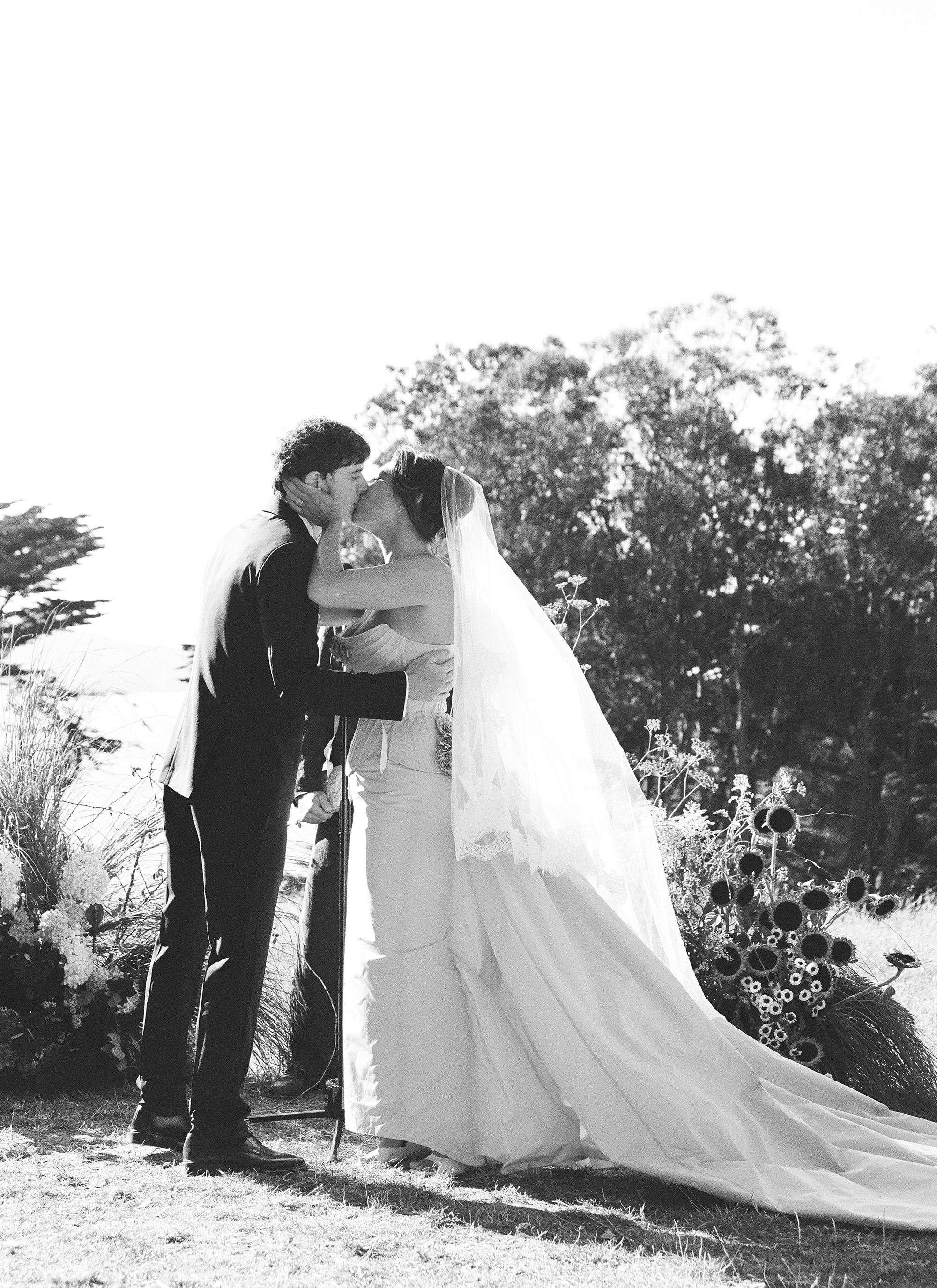 Charles and Hadley share a first kiss.