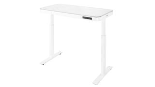 Seville Classics AirLift review: An image showing the desk in white