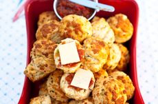 Cheese, bacon and onion scones