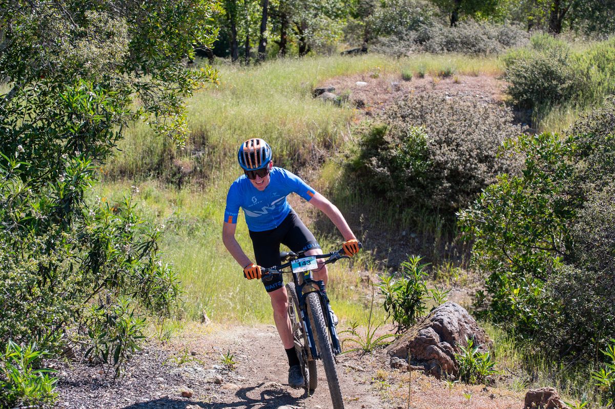 Grasshopper Adventure Series 2024 Mountain Bike Race at Lake Sonoma - men's winner Matthew Marotto (Waite Endurance Development)