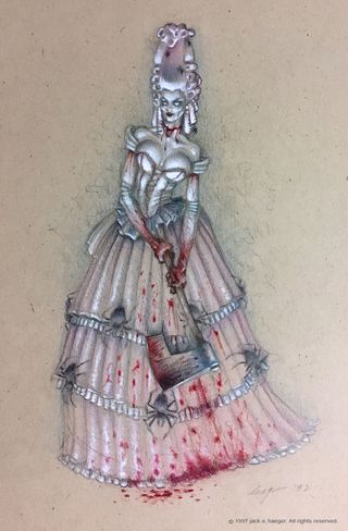 Concept art of Evil Marie.