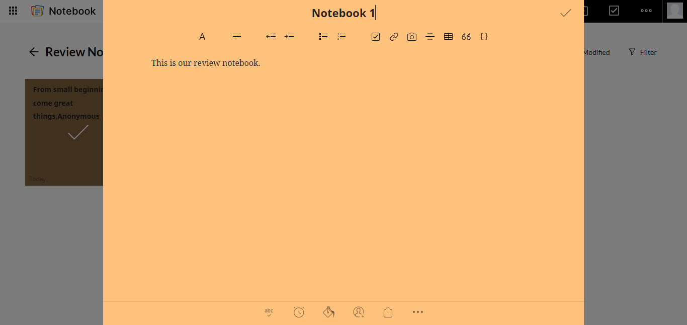 Zoho Notebook 2