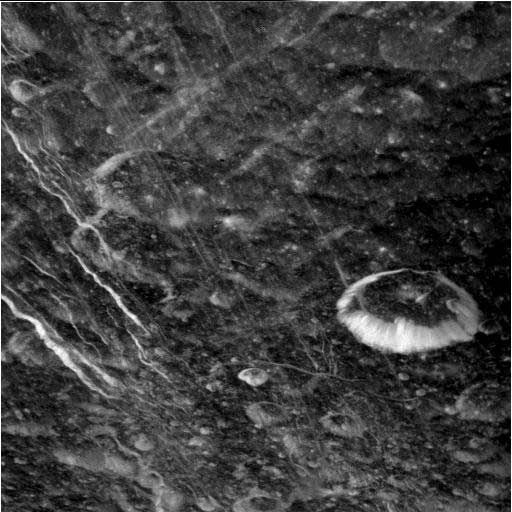 New Images of Saturn Moons From Cassini Double Flyby