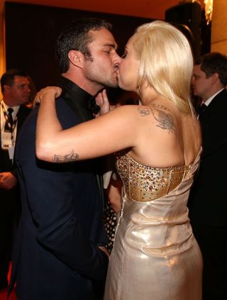 Please prepare for an onslaught of "Bad Romance" references, because Lady Gaga and Taylor Kinney have reportedly broken up. The news comes just one day after Diane Kruger and Joshua Jackson announced the end of their 10 year partnership, and two(ish) days after Kim Kardashian and Taylor Swift announced the beginning of their enemy-ship. [image id='3dbb73bd-f770-47ea-bdb0-dcd353e776ea' mediaId='913072b2-6731-4703-a383-7f6efa6b1d50' caption='' loc='C' share='true' expand='true' size='M'][/image] ^The way they were. According to TMZ, who broke the news, Gaga and Taylor ended their five year relationship earlier this month. They got engaged after Taylor proposed on Valentine's Day 2015, but his bride-to-be was seen sans heart-shaped ring last week in Malibu. No word yet as to who initiated the split, but TMZ seems very worried about who's getting custody of their French Bulldogs, Koji and Miss Asia Kinney. Follow Marie Claire on Facebook for the latest celeb news, beauty tips, fascinating reads, livestream video, and more.