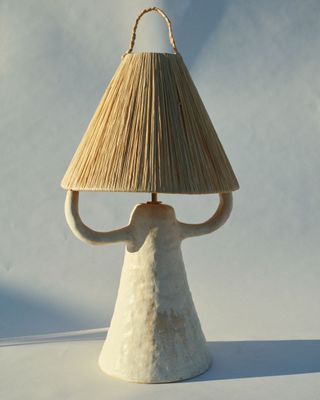 clay and straw lamp by Marta Bonilla, among highlights of New York Design Week 2022