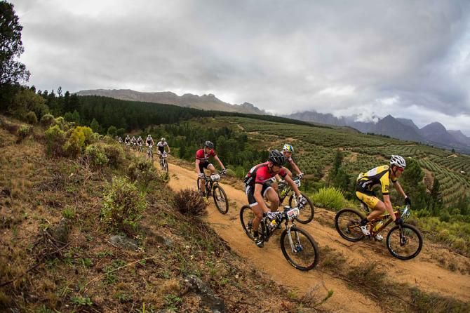 The lead riders during stage 6