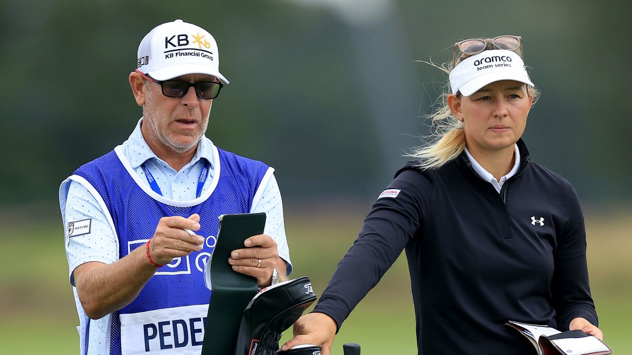 Michael Paterson and Emily Kristine Pedersen at the AIG Women&#039;s Open