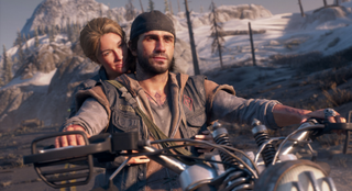 Days Gone heroes riding a motorbike