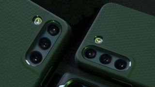 Spigen Liquid Air Armor Case for Samsung Galaxy S22 in Abyss Green lifestyle