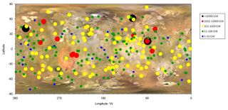 A new map of the volcanic activity on Jupiter's moon Io