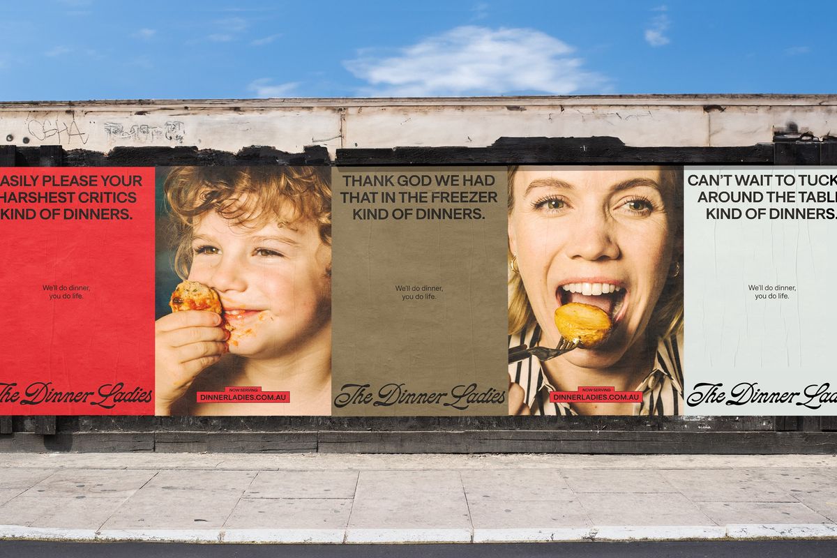 The Dinner Ladies branding campaign