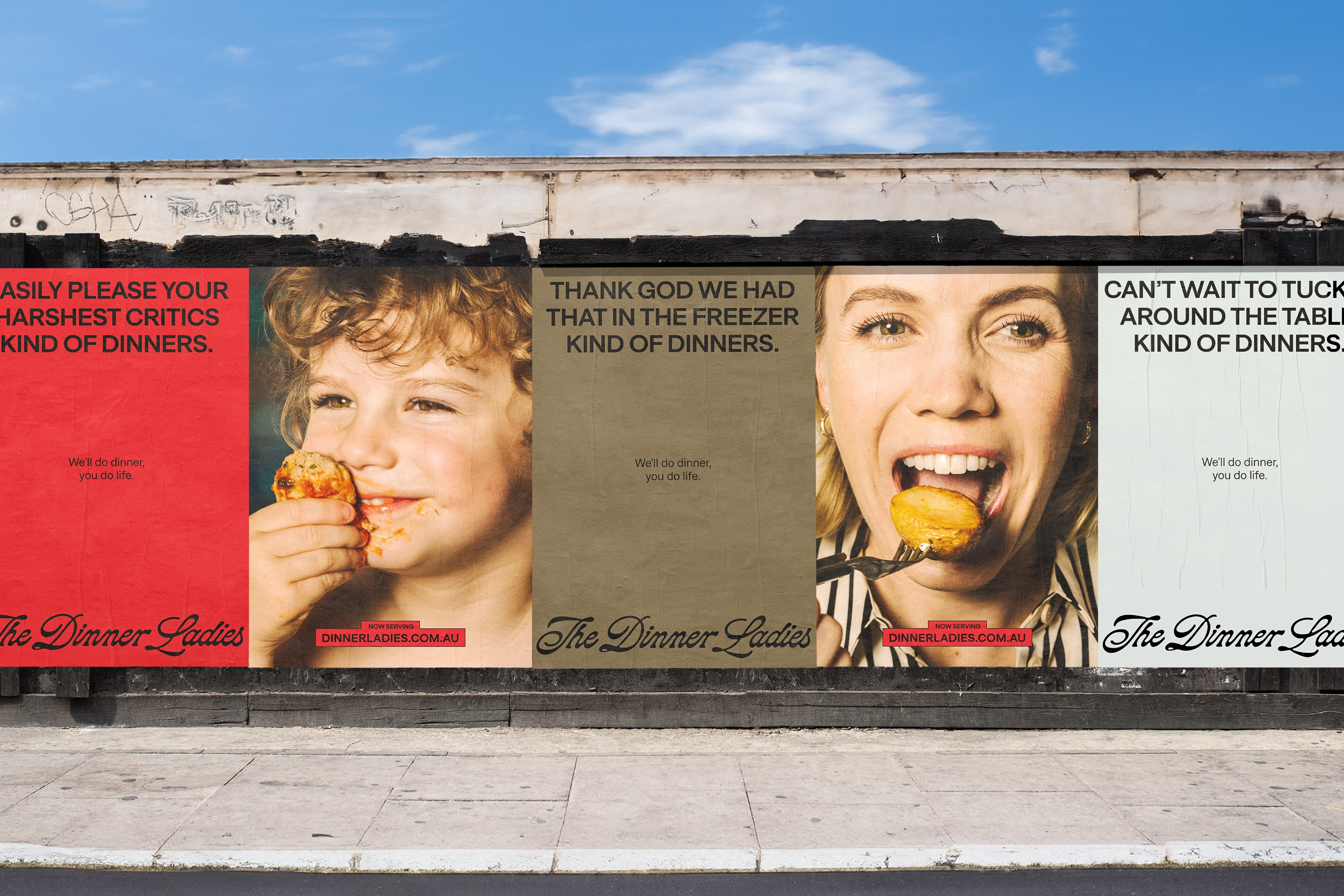 The Dinner Ladies branding campaign
