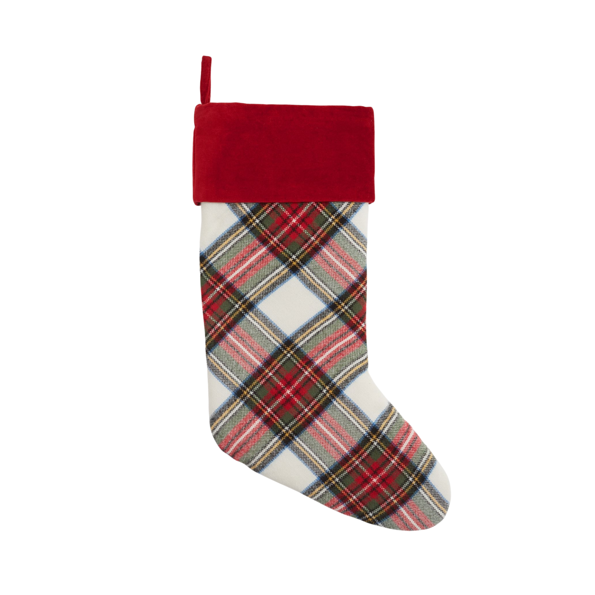 plaid stocking