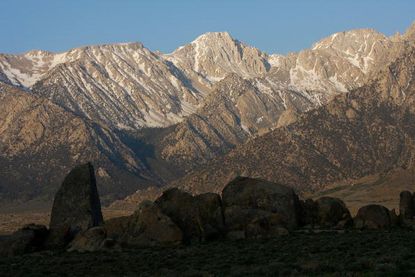 The Sierra Nevada range.