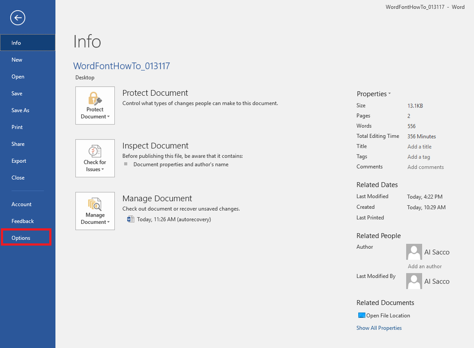 How to skip the Start screen in Microsoft Word 2016 for Windows ...