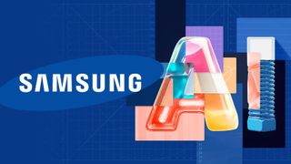 Image of Samsung logo and Samsung AI logo.