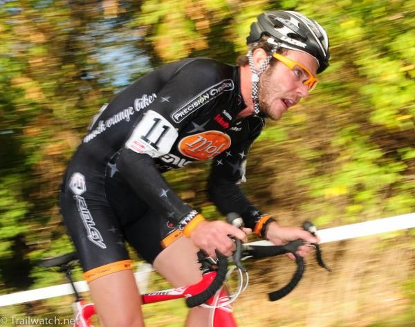 Travis Livermon (Mock Orange Bikes) hammering out of the saddle