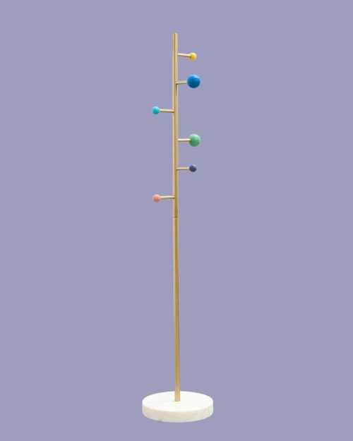 Resin & Marble Gold Coat Stand 