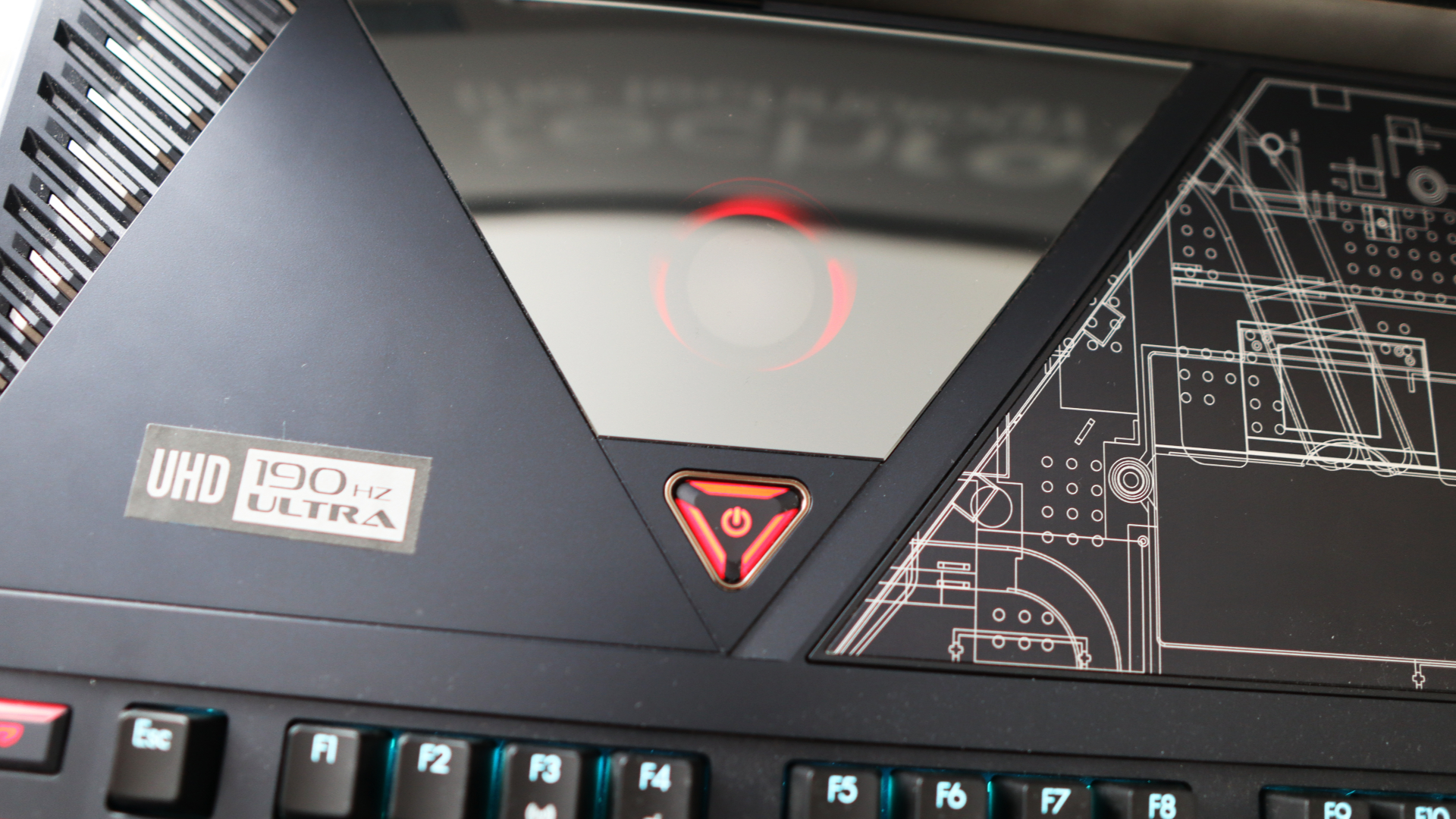 Acer Predator 21X gaming laptop on a marble table top