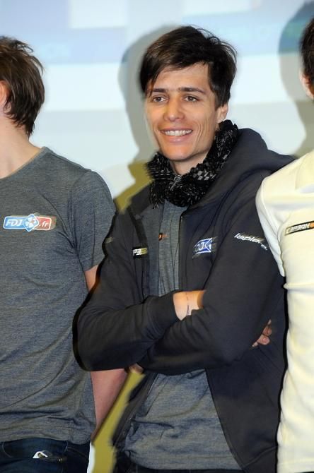 Arthur Vichot at the FDJ presentation