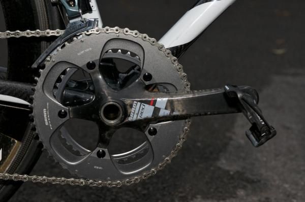 The chainset is a standard SRAM Red item.