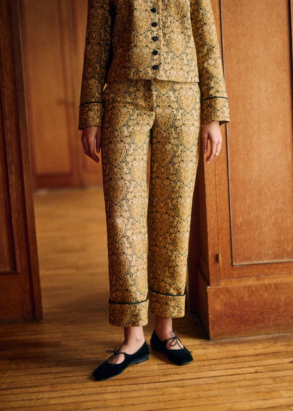 Alejandro Trousers - Sézane X Mdlo - Baroque Jacquard - Polyester - Sézane