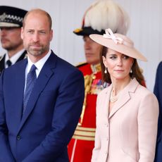 The Prince and Princess of Wales attend the formal welcome of President Macron and Mrs Macron