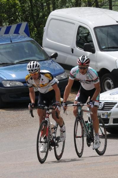 Thomas De Gendt (Topsport Vlaanderen - Mercator) and Enrico Rossi (Ceramica Flaminia)