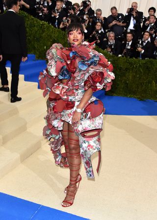 Rihanna attends "Rei Kawakubo/Comme des Garcons: Art Of The In-Between" Costume Institute Gala