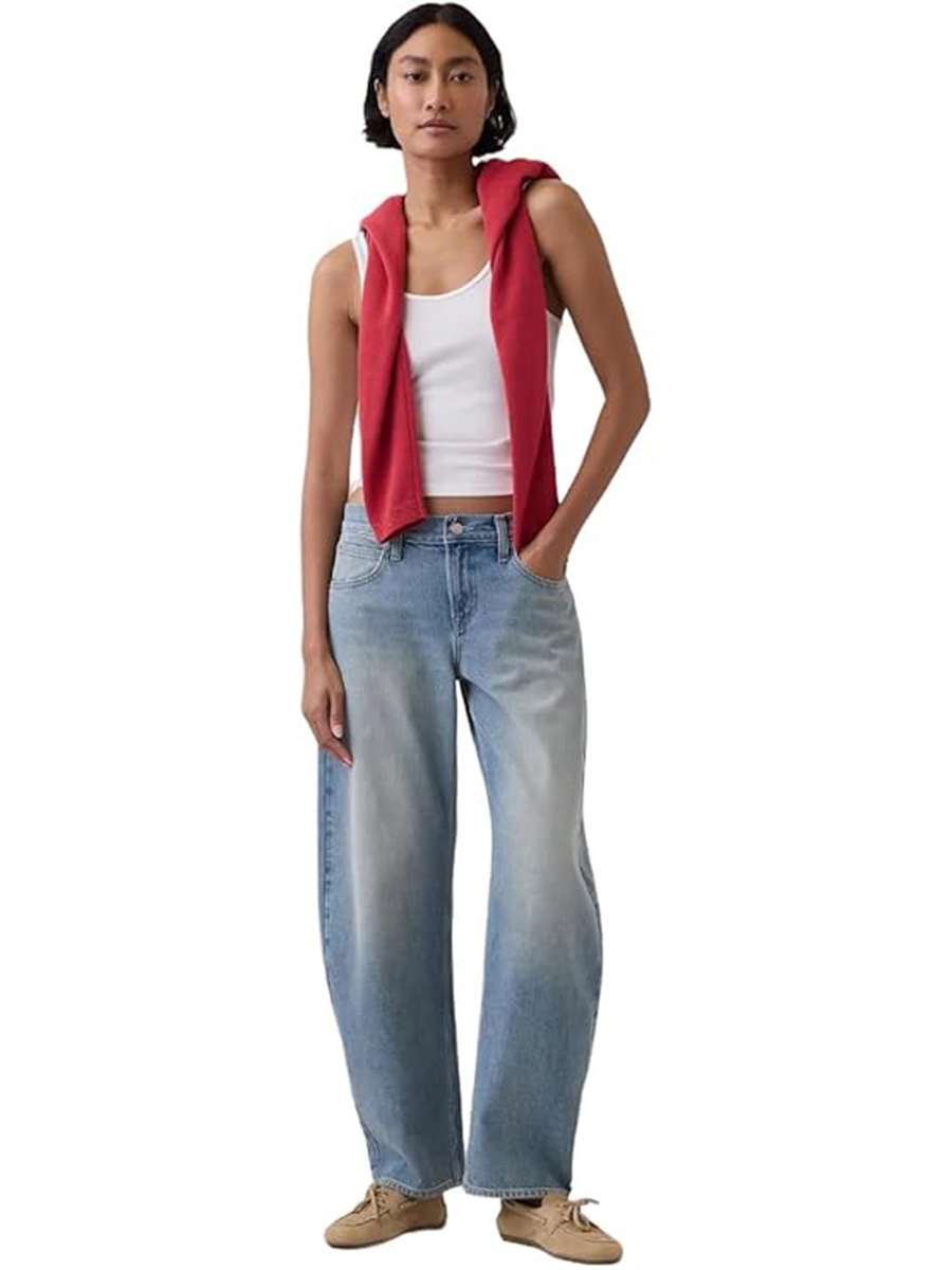 GAP, Low Rise Barrel Denim Jean