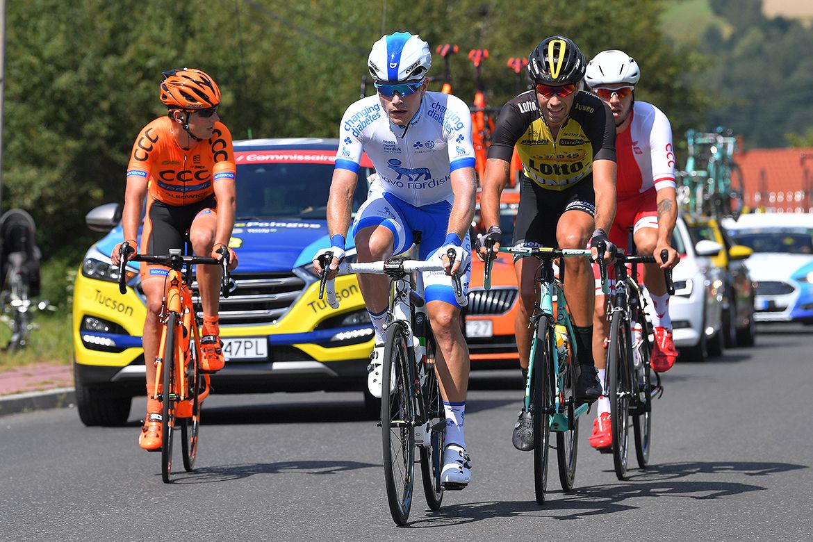 The break on stage 1 of the Tour de Pologne