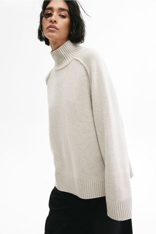 Cashmere-Blend Turtleneck Jumper