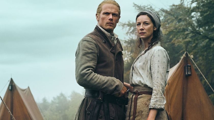 Sam Heughan as Jamie and Caitriona Balfe as Claire in Outlander ahead of season 8