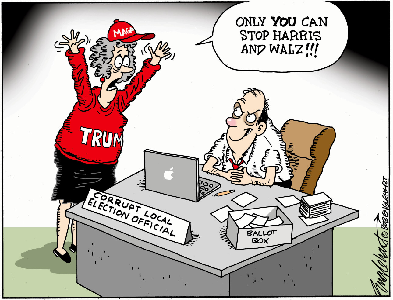 Political cartoon
