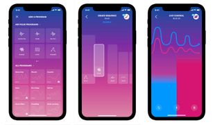 Screenshots of Satisfyer Connect app in different modes