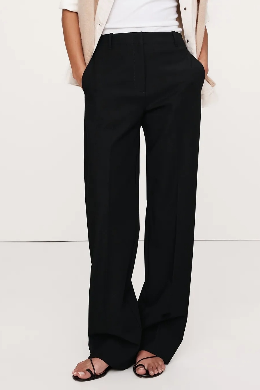 Banana Republic, High-Rise Modern Straight Refined Pant