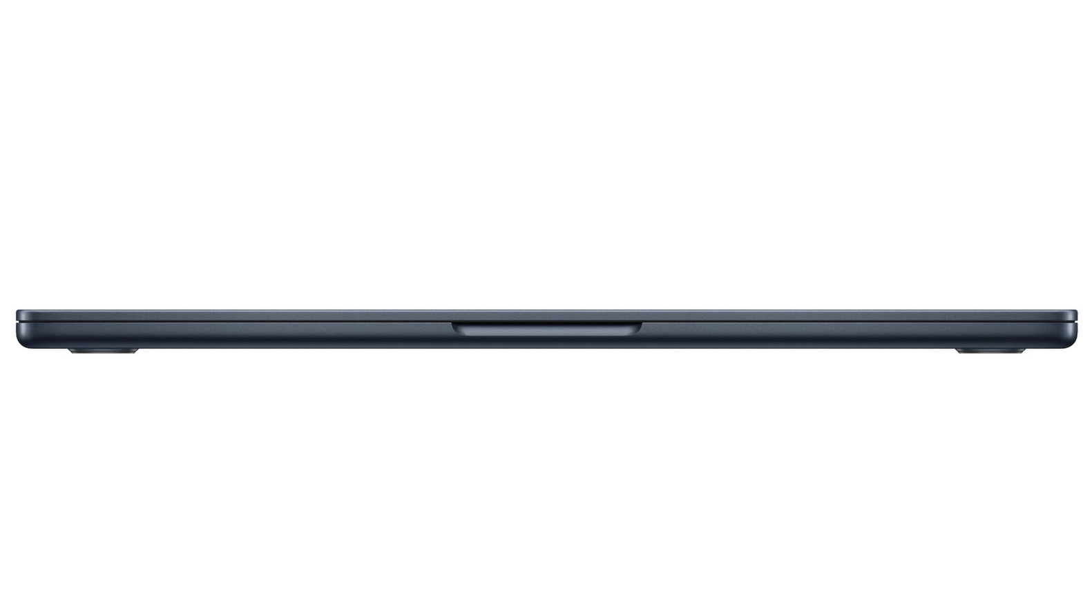 Press images of MacBook Air (M2, 2022) closed to show how thin it is