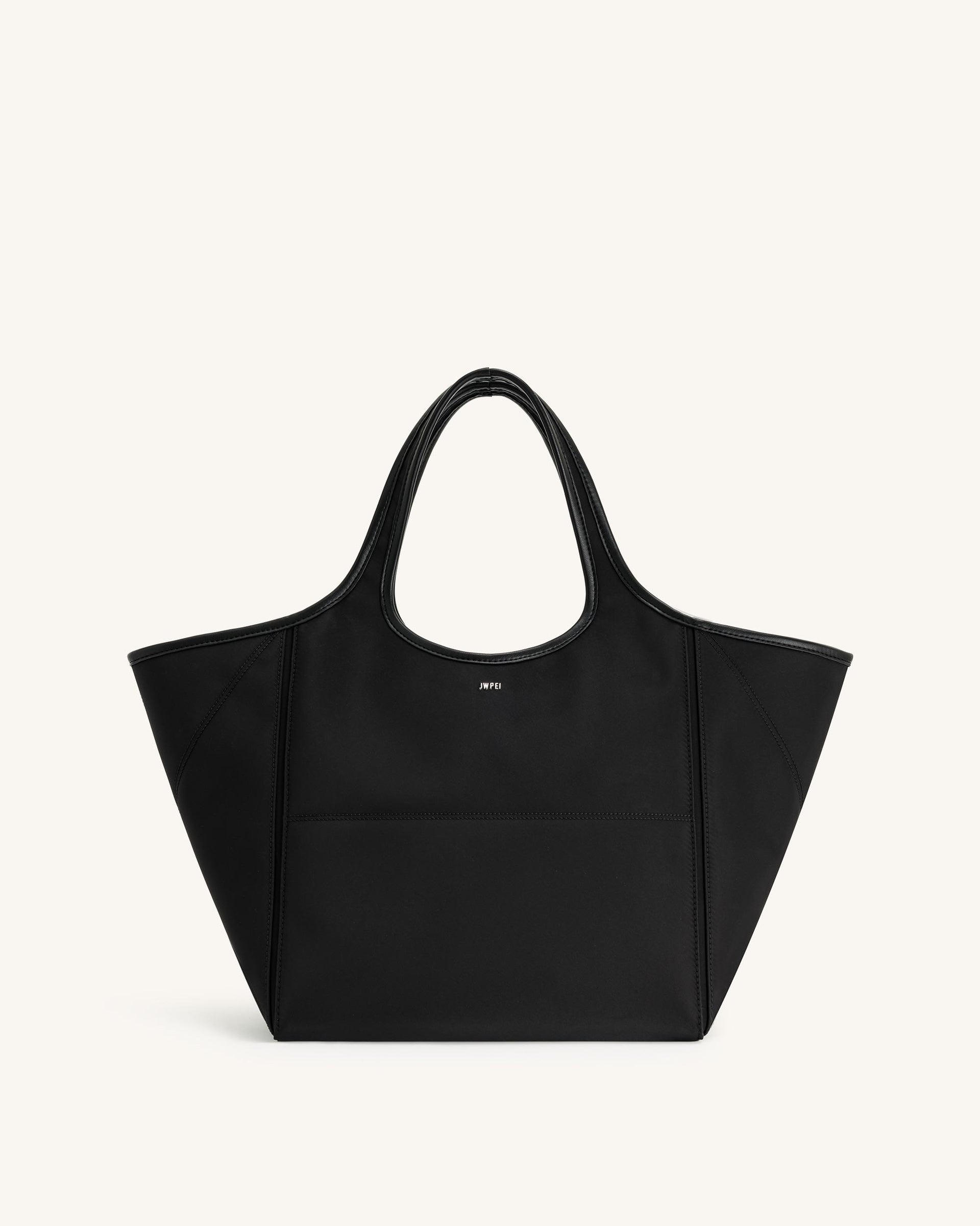 Eliana Nylon Tote Bag - Black