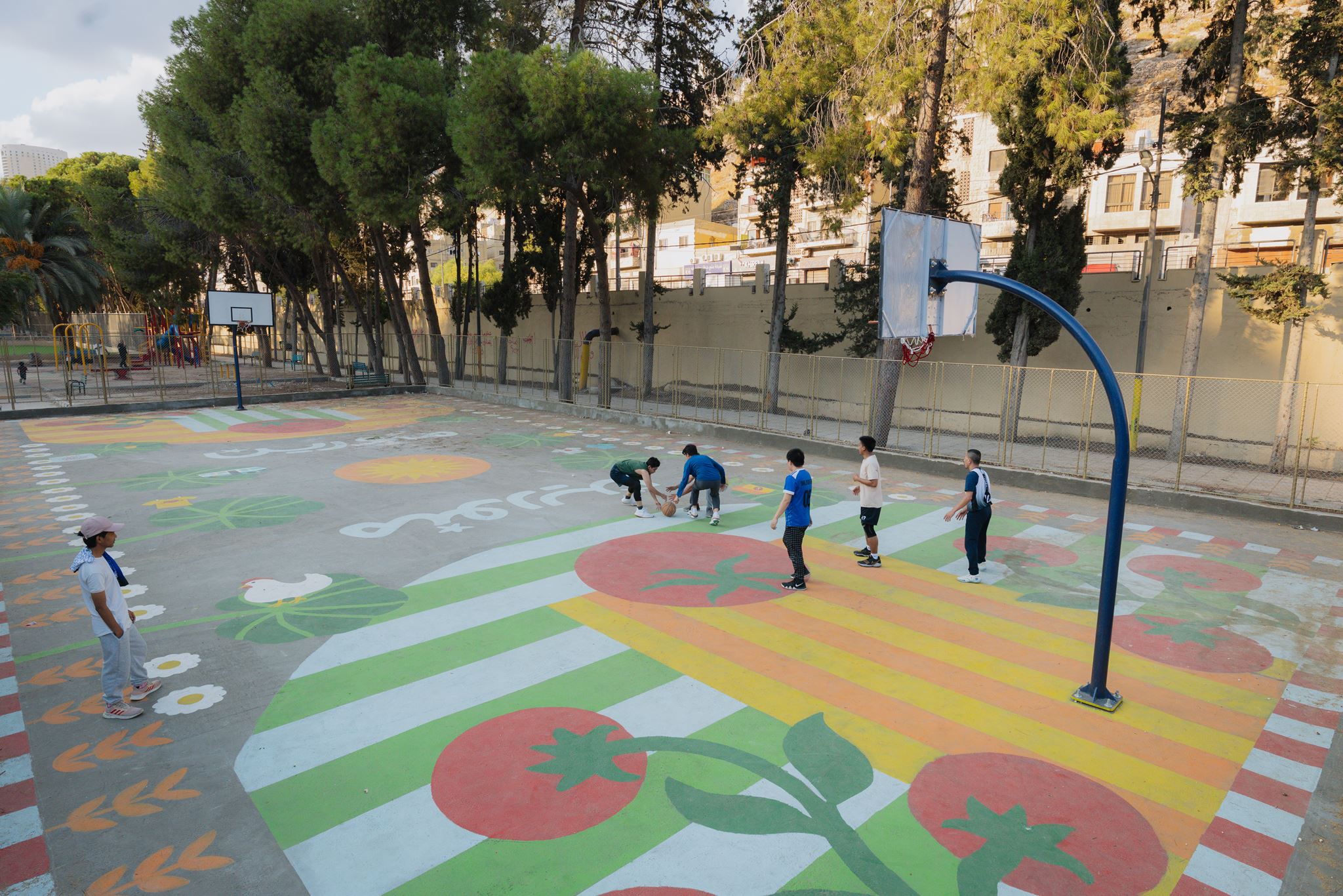 Abeer Anabtawi basketball court amman jordan