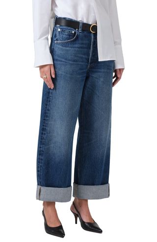 Ayla Jeans mit hoher Taille und weitem Bein