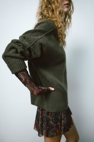 Soft-Touch Knit Sweater