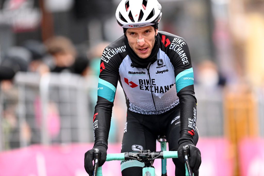 CORTINA D'AMPEZZO, ITALY - MAY 24: xxx of xxx and xxx during the 104th Giro d'Italia 2021, Stage 17 a x km stage from x to x / @girodiitalia / #Giro / on May 24, 2021 in Cortina d'Ampezzo, Italy. (Photo by Stuart Franklin/Getty Images)