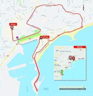Map of the 2018 Vuelta a España stage 1