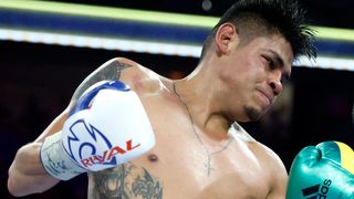 WBO junior lightweight champion Emanuel Navarrete during a junior lightweight title fight in 2023