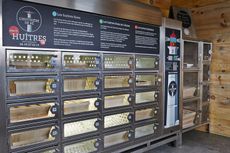 oyster vending machine, france, oysters