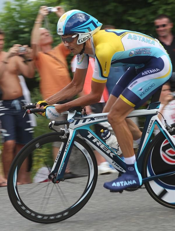 Andreas Kloeden (Astana) couldn't fulfill pre-race predictions that he'd move into the podium slot.